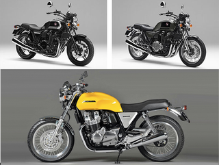 Top: Honda CB1100 bikes planned for production, Bottom: Honda Concept CB (Image: Honda)